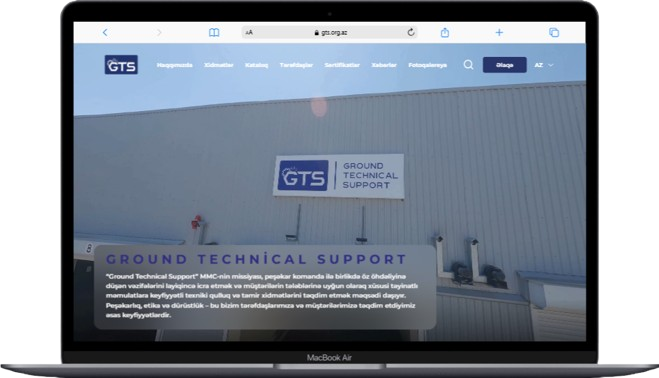 Ground Technical Support üçün veb sayt