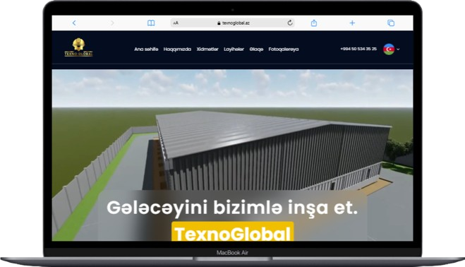 Texno Global MMC üçün veb sayt