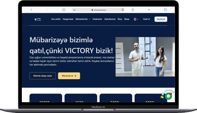 Victory Group üçün veb sayt